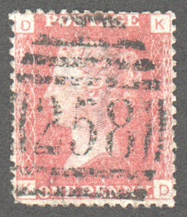 Great Britain Scott 33 Used Plate 146 - KD - Click Image to Close